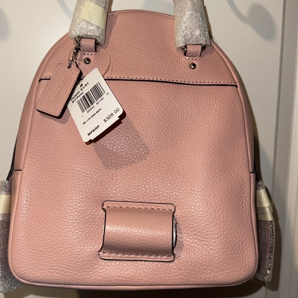 Coach pink pebbled leather “Andi” backpack NWT. - Picture 3 of 8